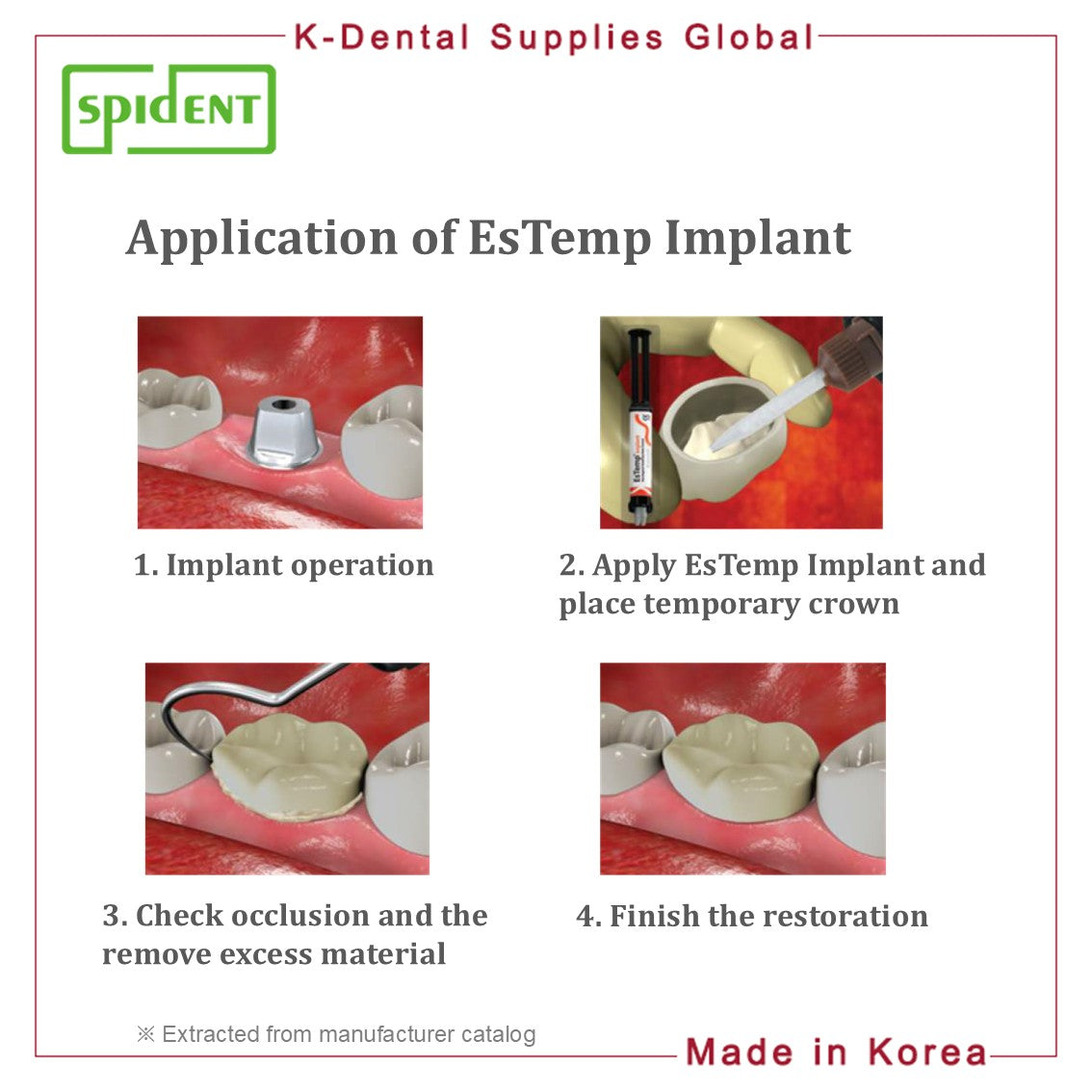 EsTemp Implant Temporary Resin Cement 8g