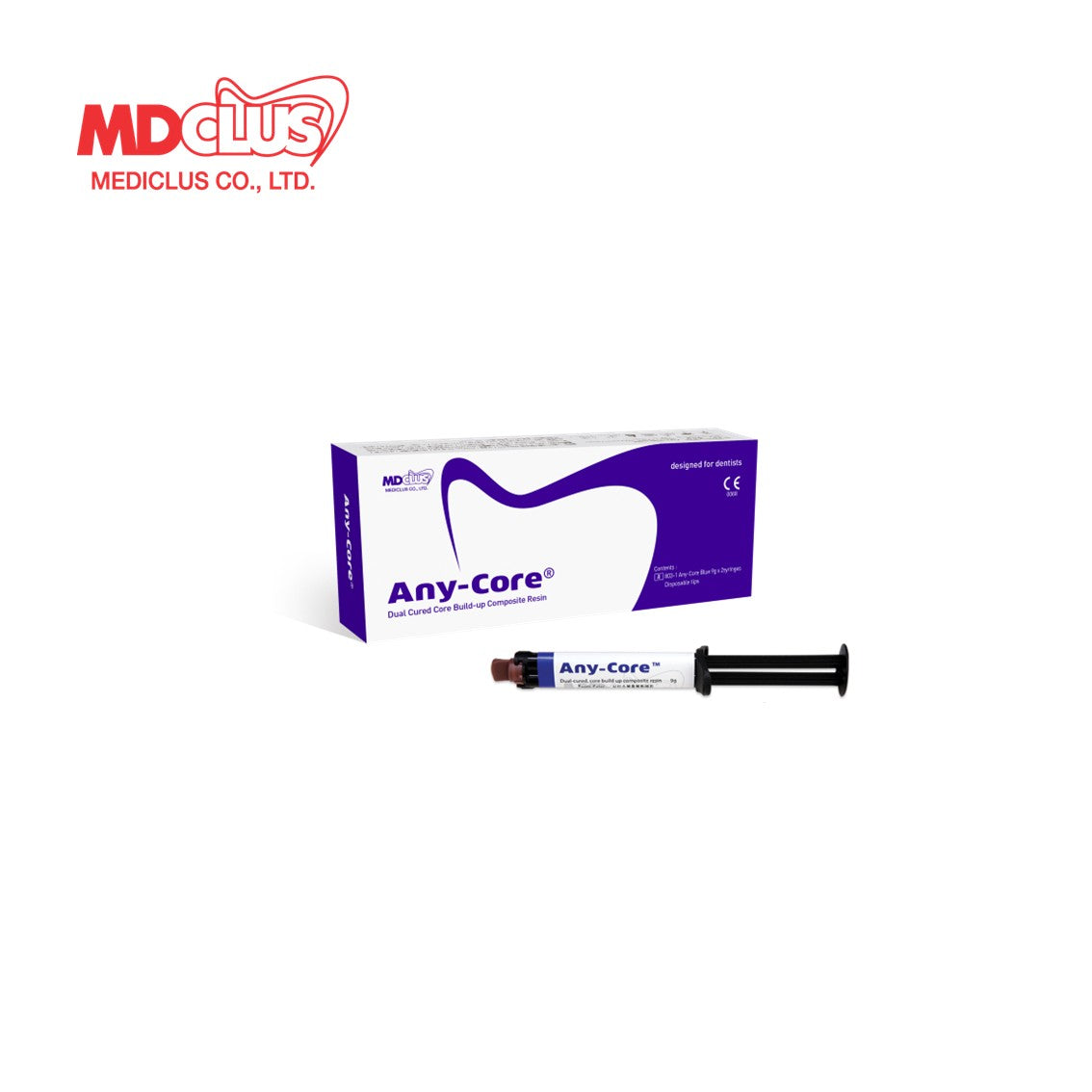 Any-Core Dual-cured core build-up composite resin 9g x 1 syringe