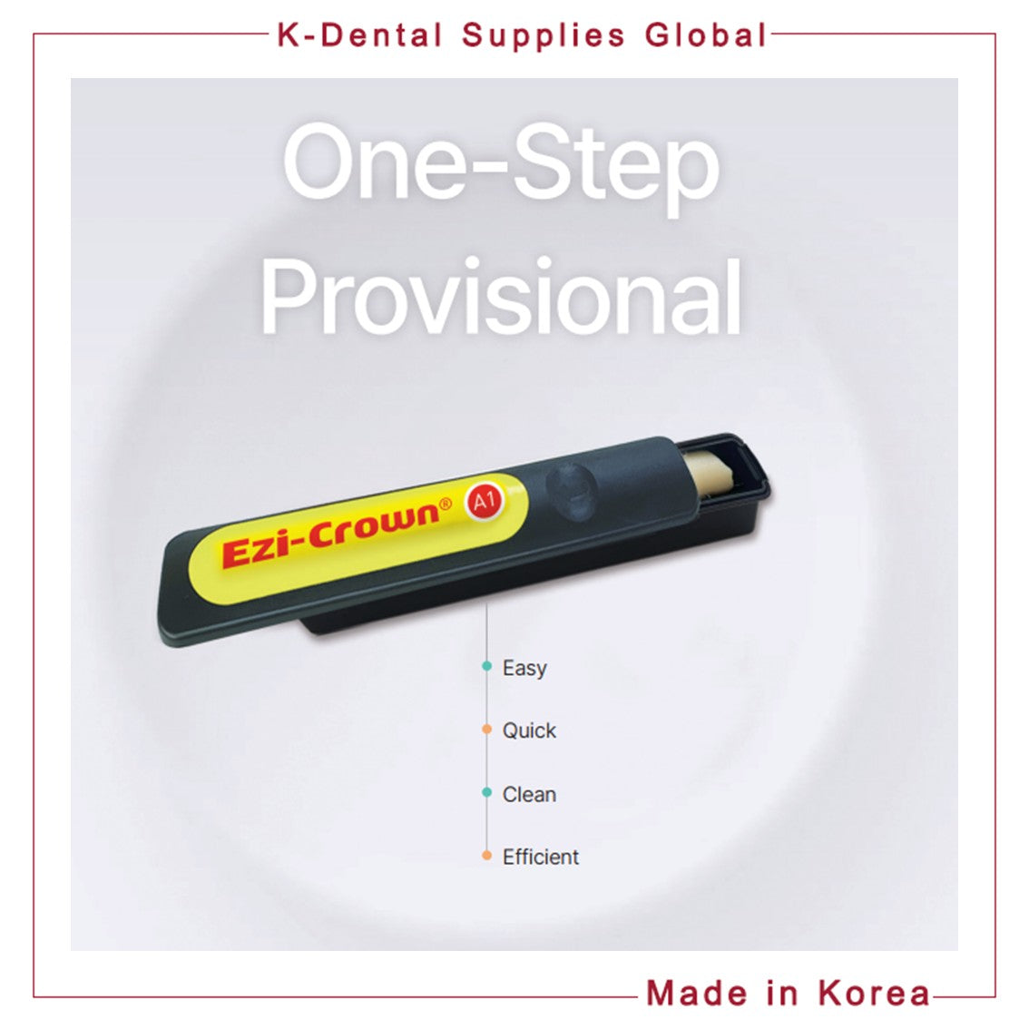 Ezi-Crown Light cured, temporary crown and bridge resin 15g x 2ea