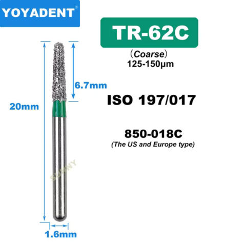 Dental Diamond Burs TR Coarse for High Speed 10Pcs/Pack