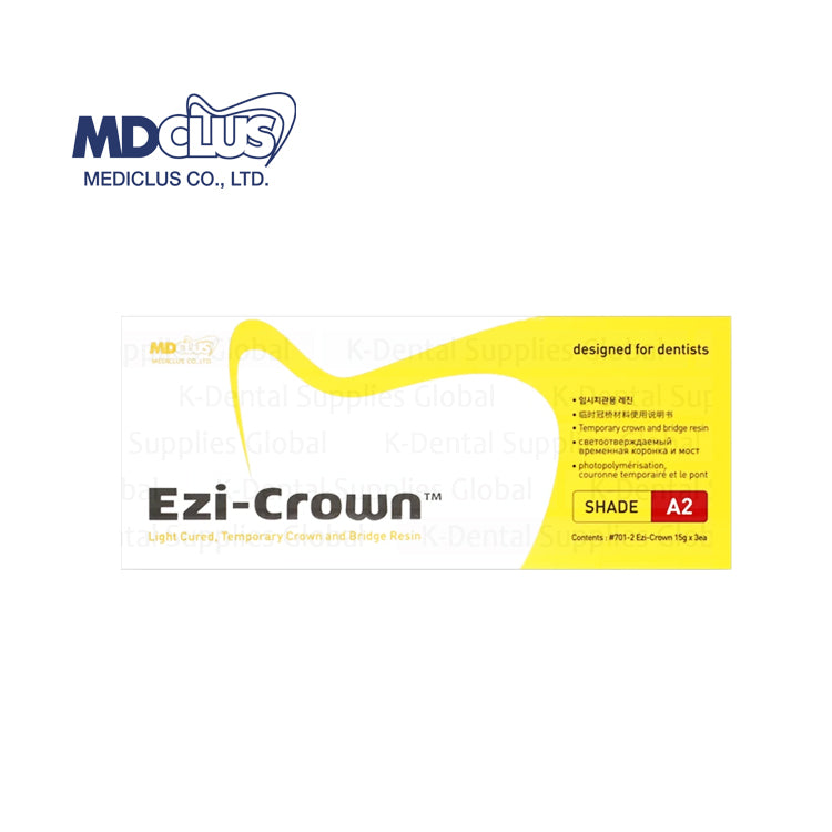 Ezi-Crown Light cured, temporary crown and bridge resin 15g x 2ea