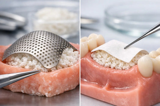 Titanium Mesh vs Collagen Membrane in GBR