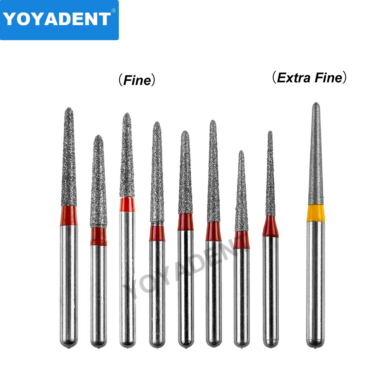 Dental Diamond Chamfur Burs CF type for High Speed 10pcs/Pack