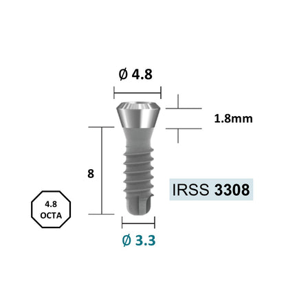 [Tissue Level Precision] Fixture Neck Diameter 4.8 Octa Compatible with Straumann, ITI Types