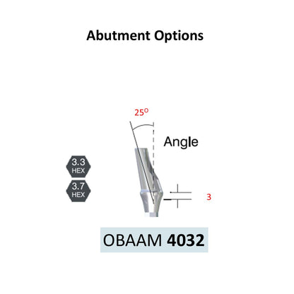 [Bone Level Tapered] BestAngled Abutment Mini/Regular Size, 15º/25º Angle