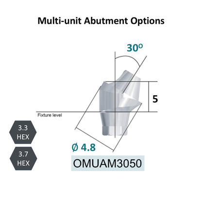 [Bone Level Tapered] Multi-Unit Abutment (Diameter Ø4.8)