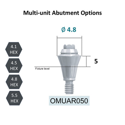 [Bone Level Tapered] Multi-Unit Abutment (Diameter Ø4.8)