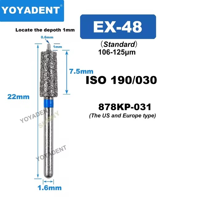 Dental Diamond Strawberries Burs EX type for High Speed 10pcs/Pack