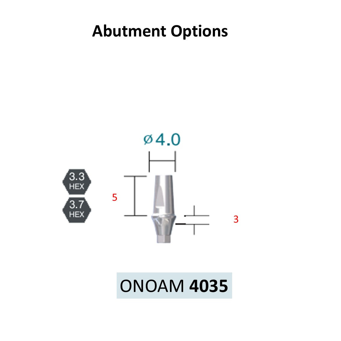 [Bone Level Tapered] BestDuo Abutment Diameter 3.5/4.0/4.8/5.5