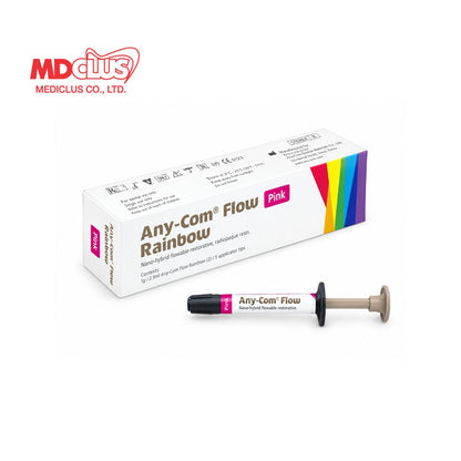 Any-Com Flow Rainbow Light-cured, Nano-hybrid Flowable Color Composite 2g x 1ea