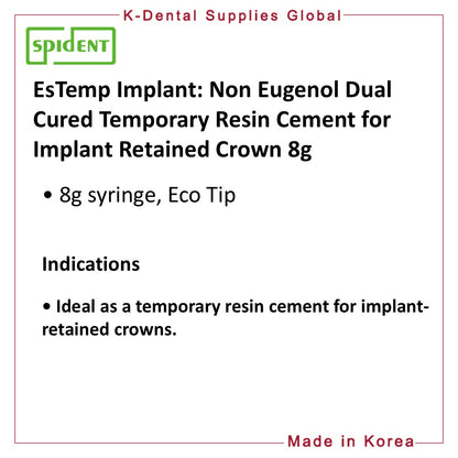 EsTemp Implant Temporary Resin Cement 8g