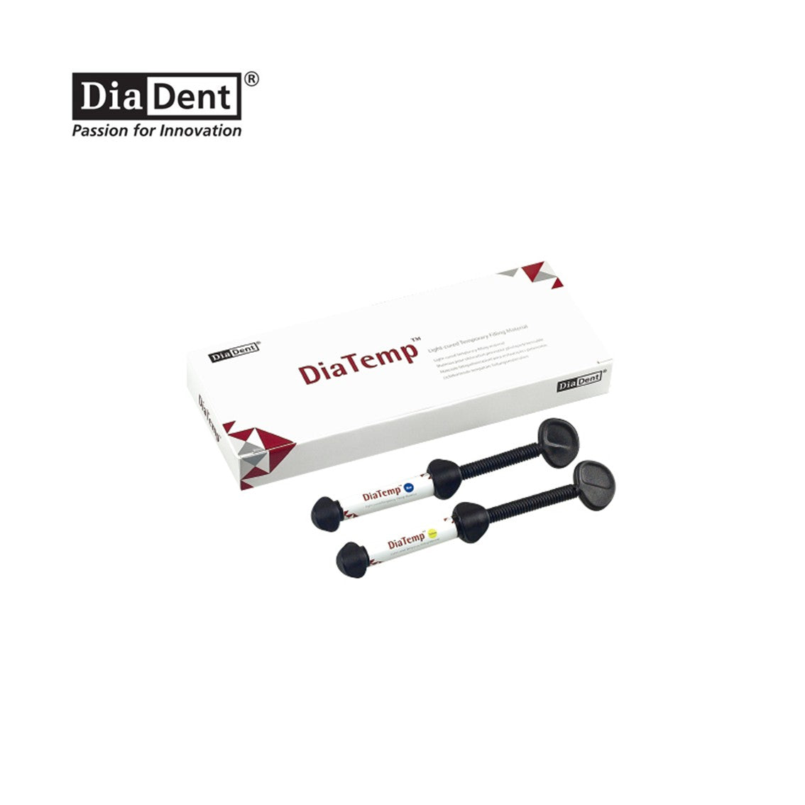 DiaTemp Light Cured Temporary Restorative Material 3g x 3 syringes
