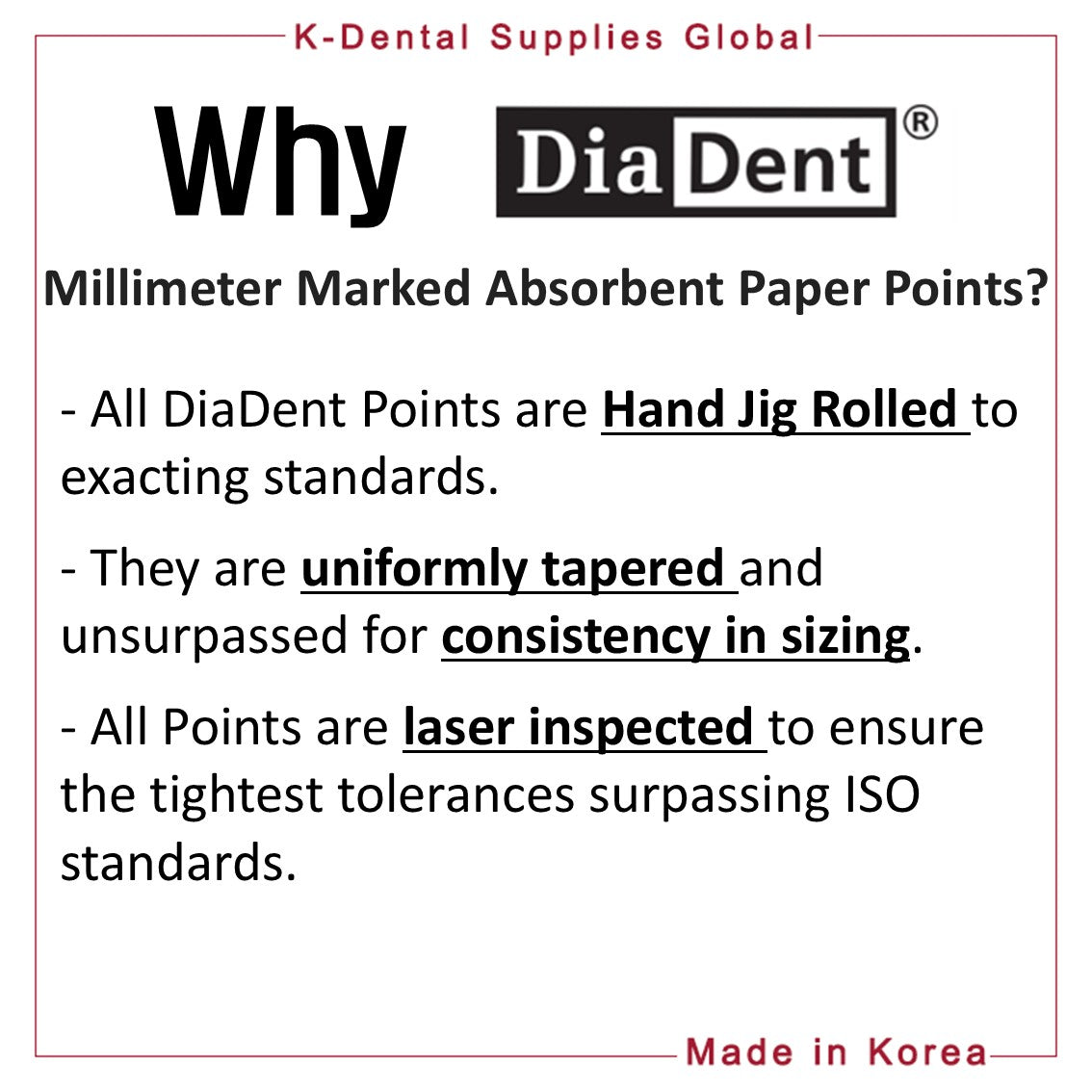 Dia-ProT Dental Millimeter Marked Paper Points