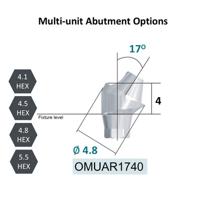 [Bone Level Tapered] Multi-Unit Abutment (Diameter Ø4.8)