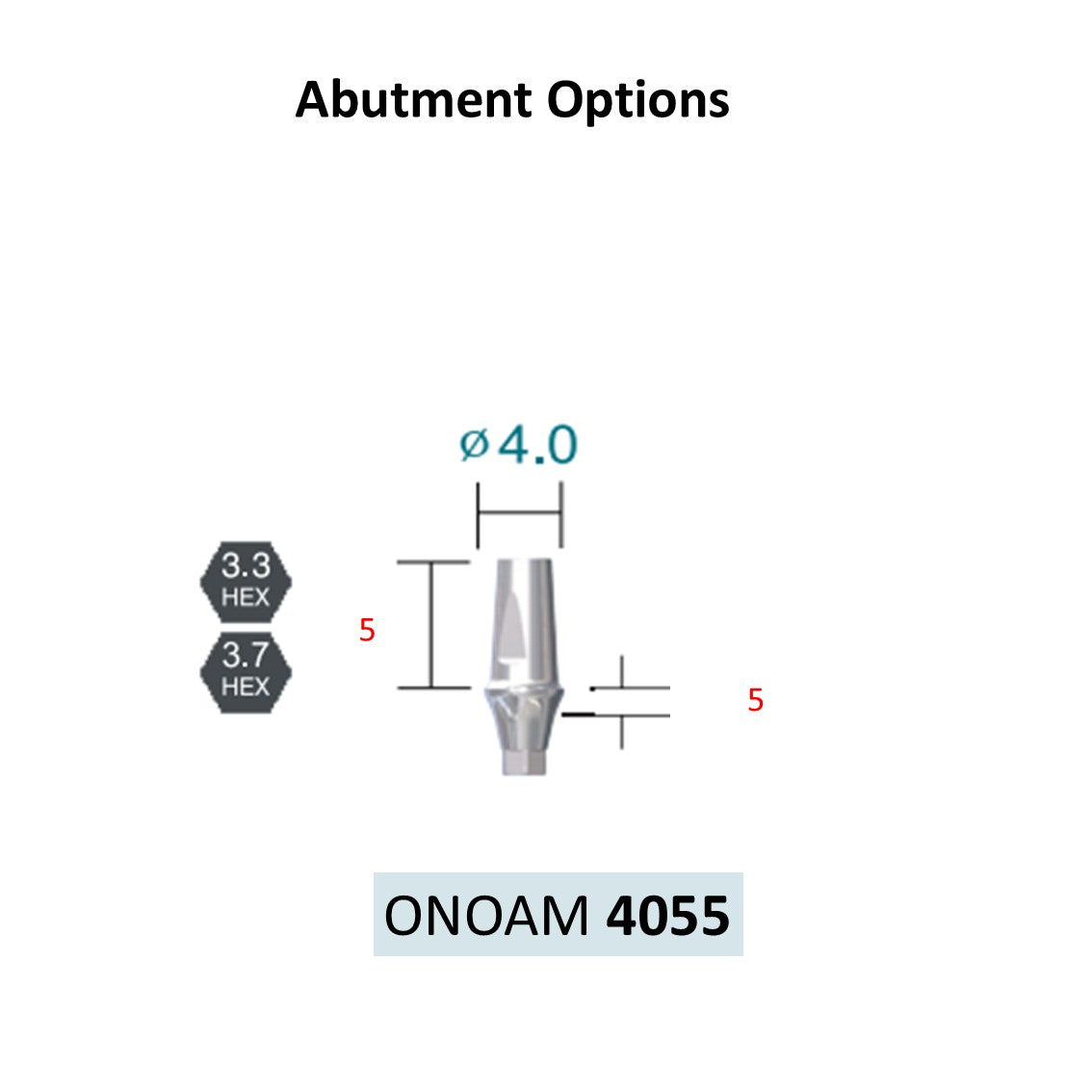 [Bone Level Tapered] BestDuo Abutment Diameter 3.5/4.0/4.8/5.5