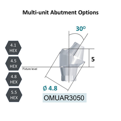[Bone Level Tapered] Multi-Unit Abutment (Diameter Ø4.8)