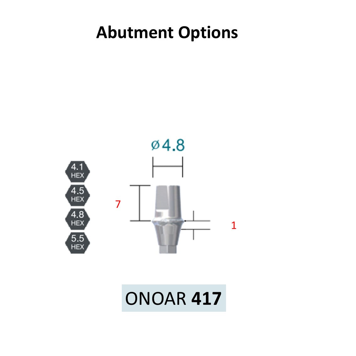 [Bone Level Tapered] BestDuo Abutment Diameter 3.5/4.0/4.8/5.5
