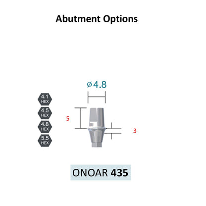 [Bone Level Tapered] BestDuo Abutment Diameter 3.5/4.0/4.8/5.5