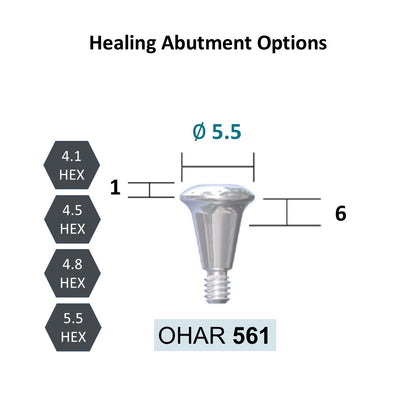 [Bone Level Tapered] Healing Abutment FDA/CE Made in Korea