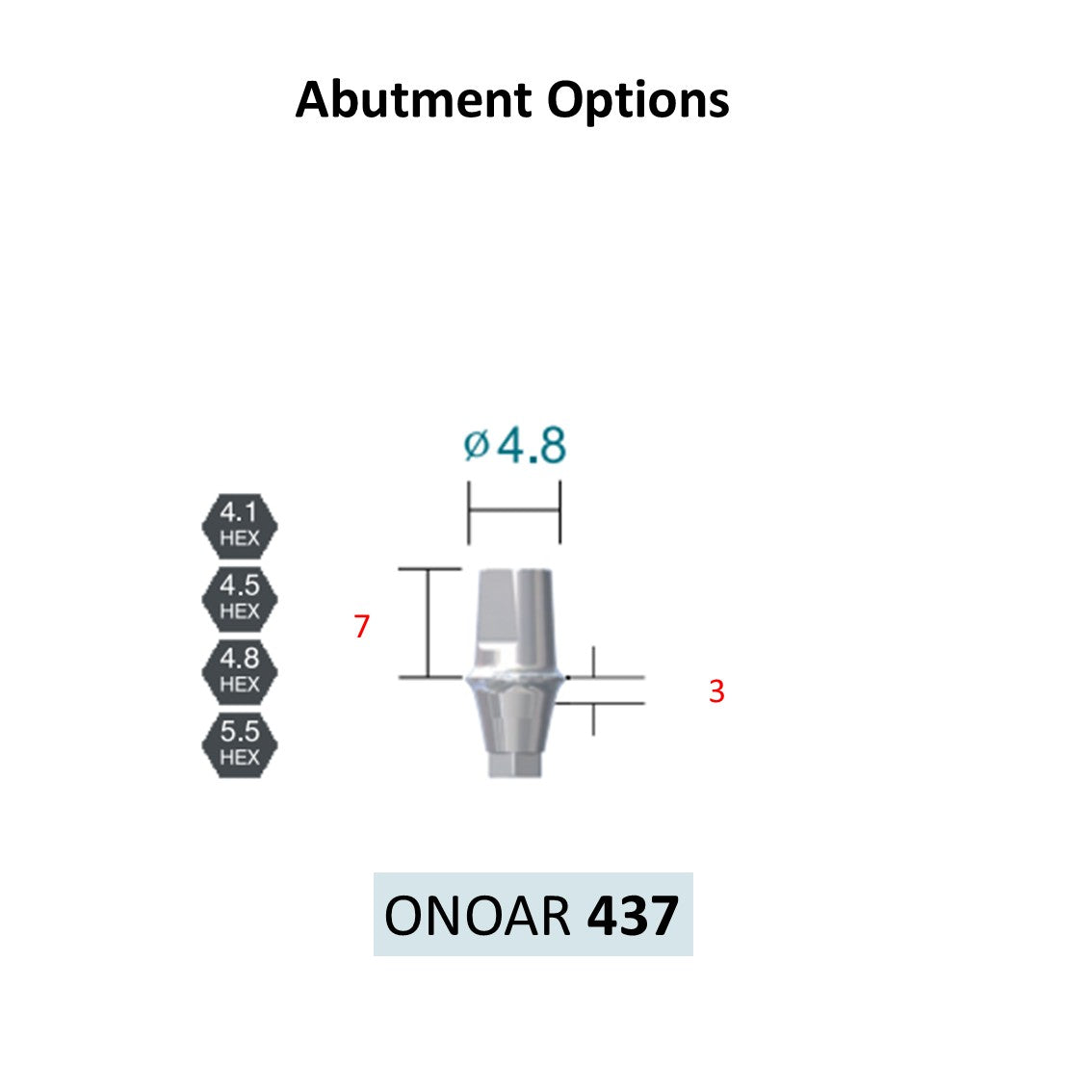 [Bone Level Tapered] BestDuo Abutment Diameter 3.5/4.0/4.8/5.5