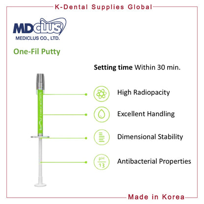 One-Fil Putty Pre-mixed Multi Purpose Bioceramic Putty 0.25g x 4 syringes
