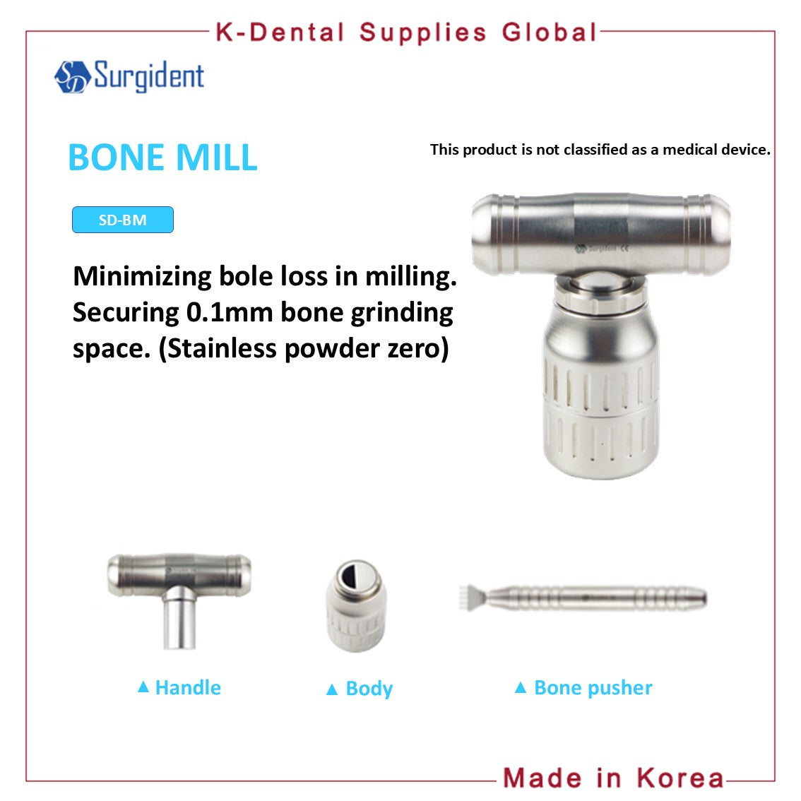 Bone Mill Bone Grafting Solution