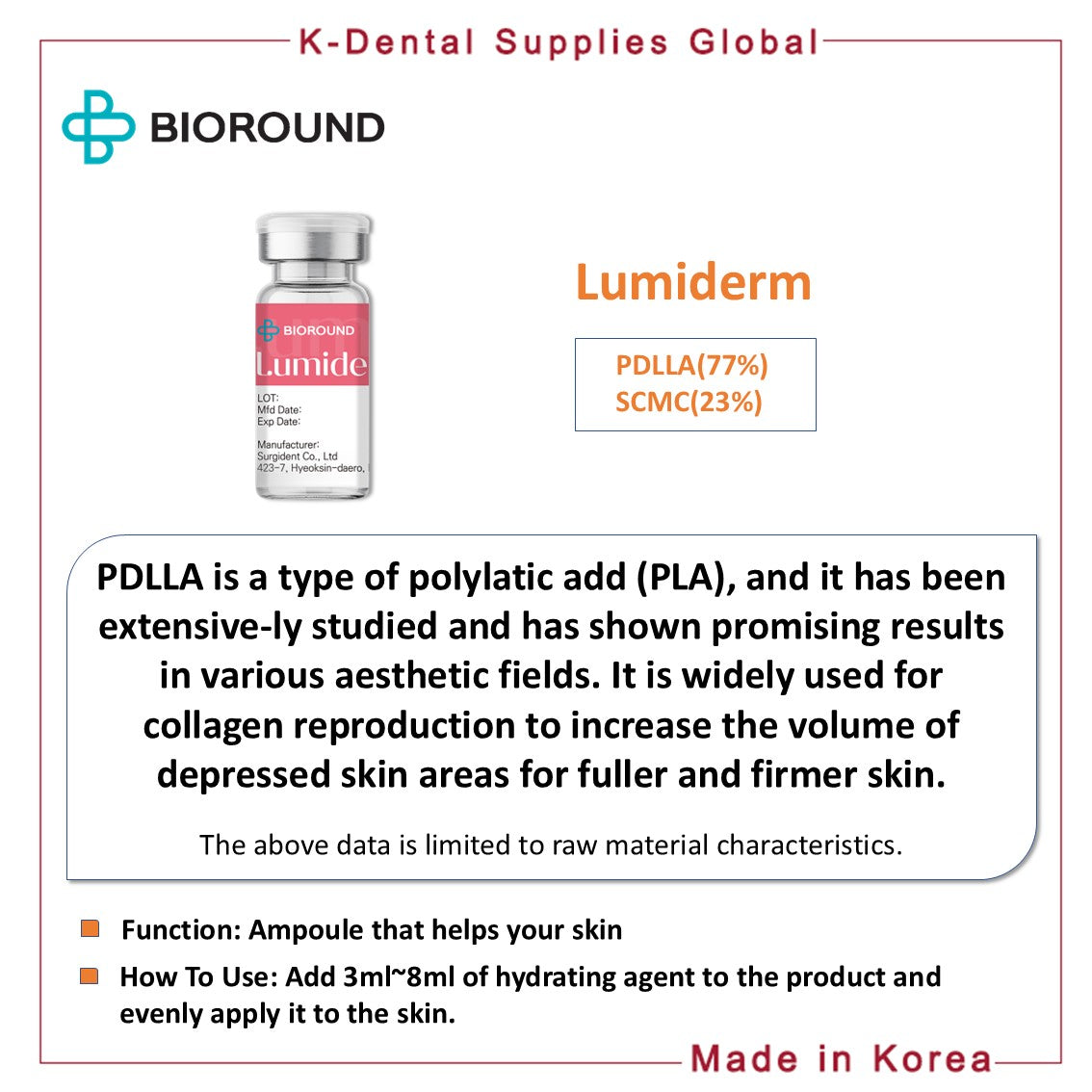 Lumiderm PDLLA Ampoule