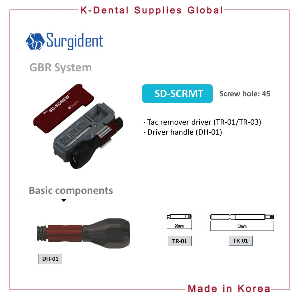 SD-SCREW Mini Fixation Screw Driver Kit