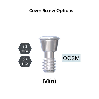 [Bone Level Tapered] Cover Screw Mini & Regular FDA/CE Made in Korea