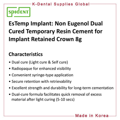 EsTemp Implant Temporary Resin Cement 8g
