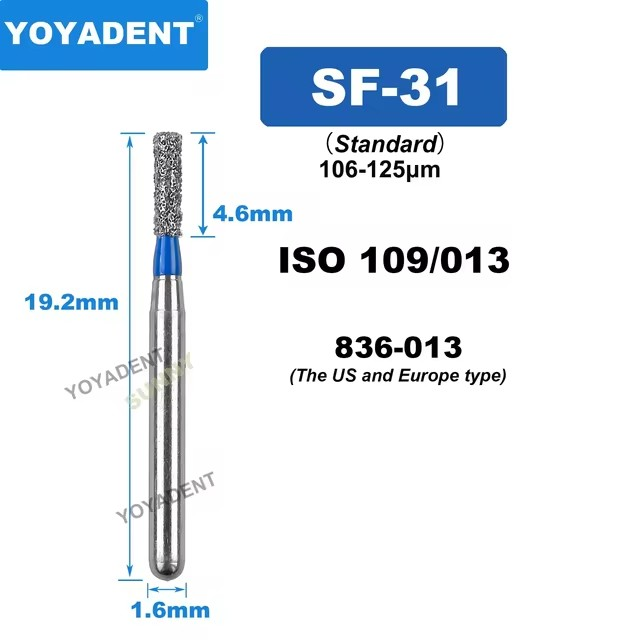 Dental Diamond Burs SF type for High Speed 10pcs/Pack