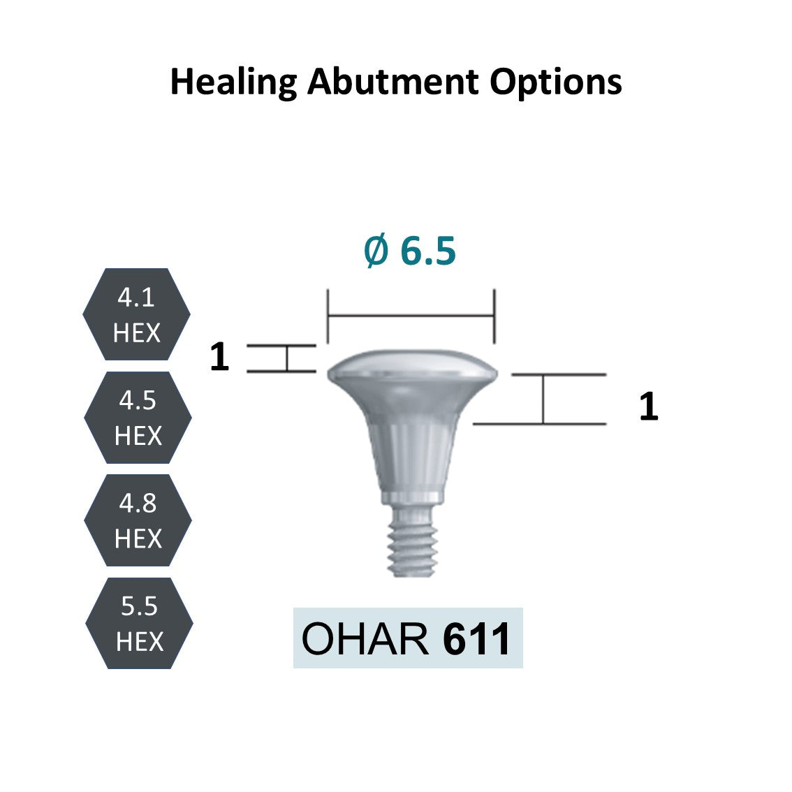 [Bone Level Tapered] Healing Abutment FDA/CE Made in Korea