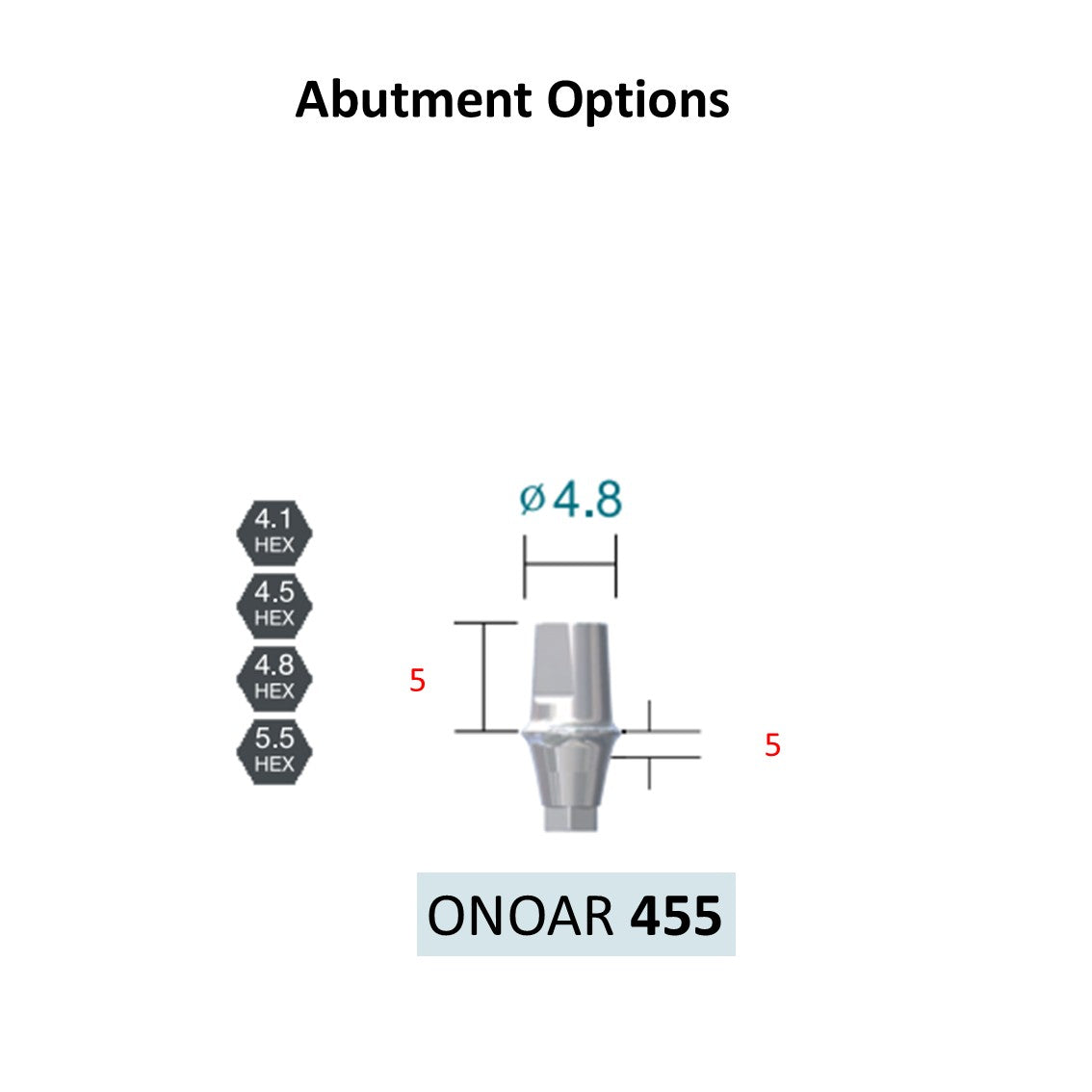 [Bone Level Tapered] BestDuo Abutment Diameter 3.5/4.0/4.8/5.5