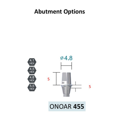 [Bone Level Tapered] BestDuo Abutment Diameter 3.5/4.0/4.8/5.5