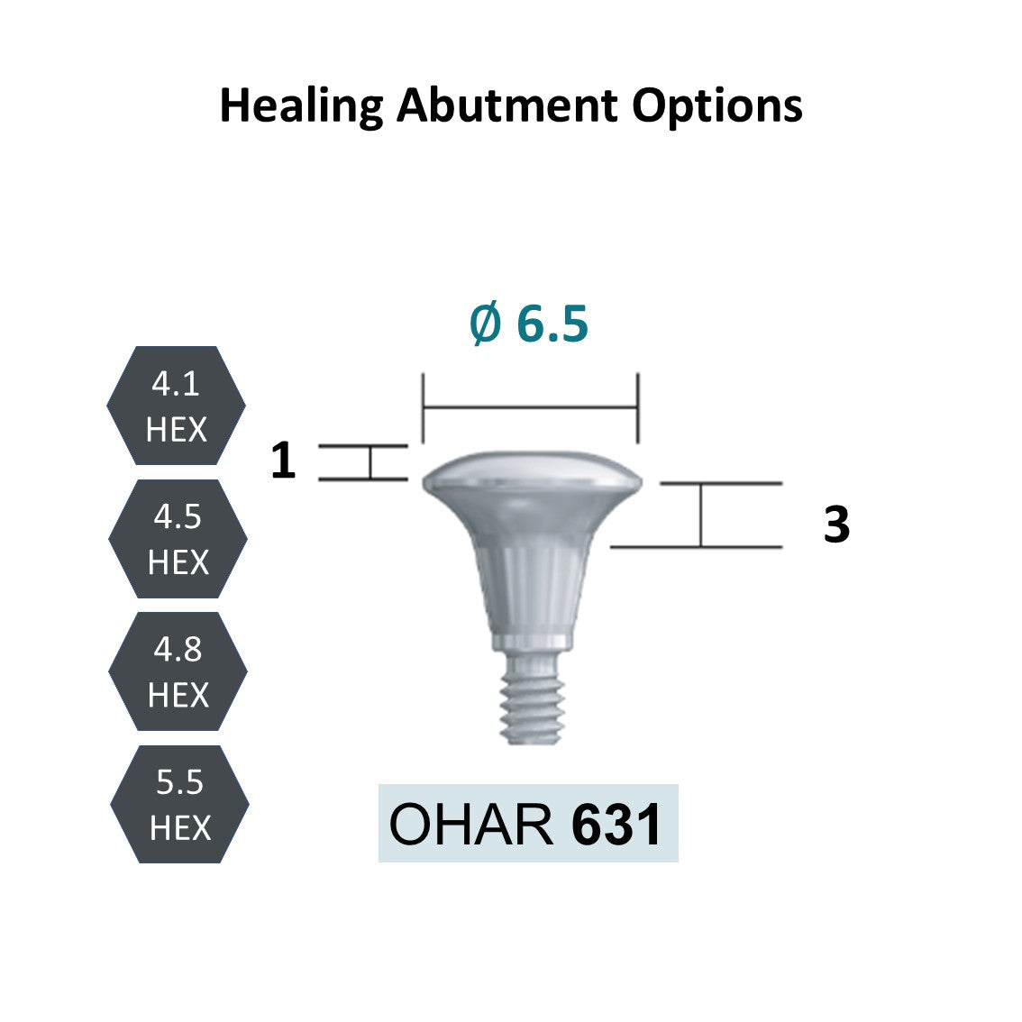 [Bone Level Tapered] Healing Abutment FDA/CE Made in Korea