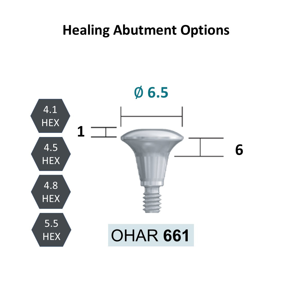 [Bone Level Tapered] Healing Abutment FDA/CE Made in Korea