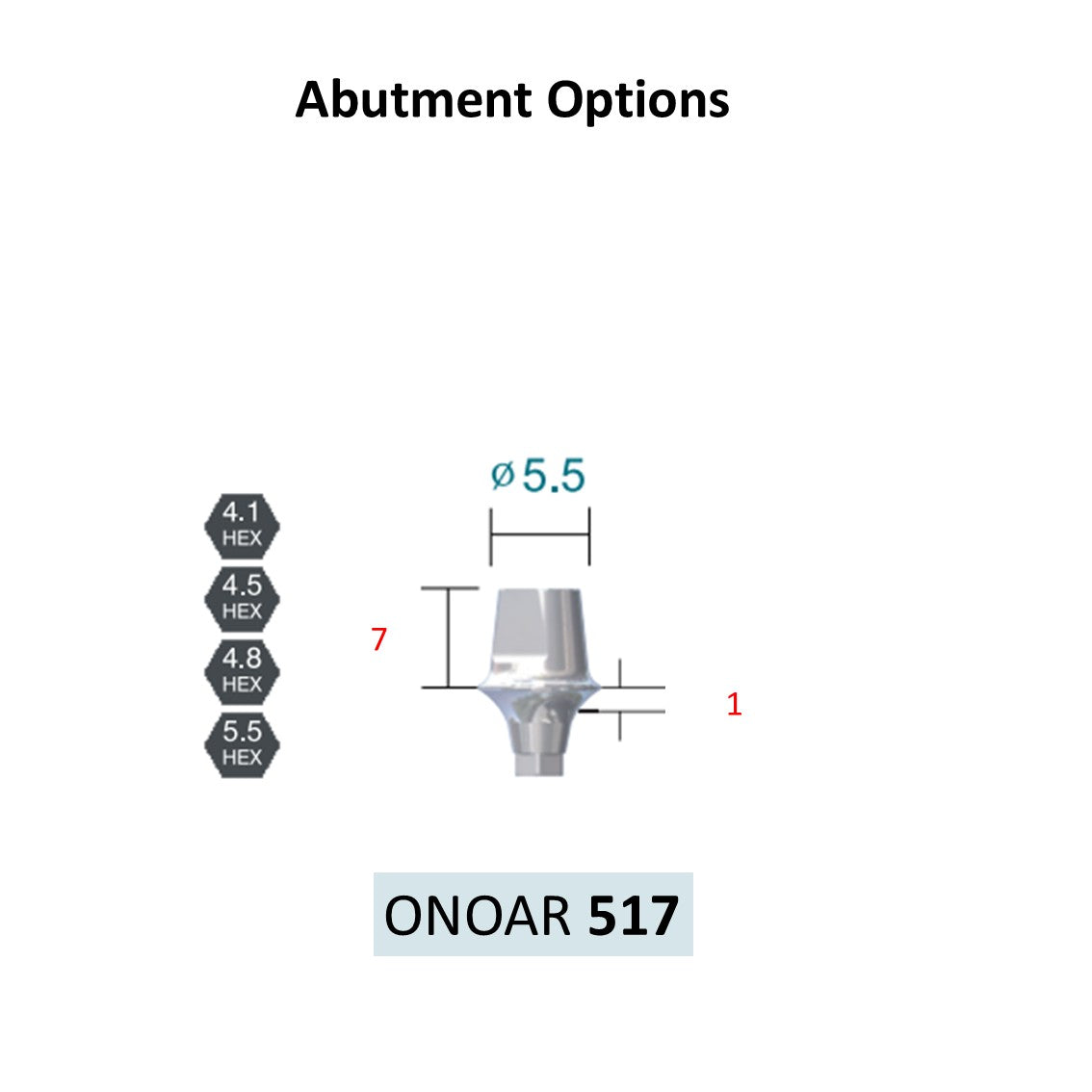 [Bone Level Tapered] BestDuo Abutment Diameter 3.5/4.0/4.8/5.5