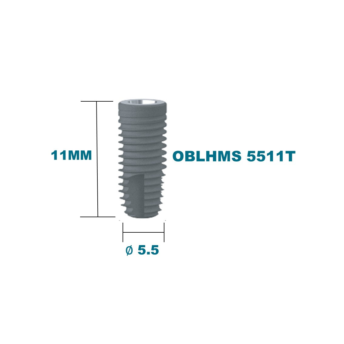 [Bone Level Tapered] Fixture Internal Hex 2.5mm(Regular) FDA/CE Made in Korea
