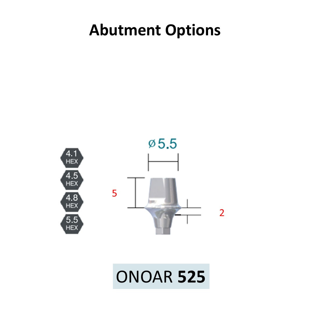 [Bone Level Tapered] BestDuo Abutment Diameter 3.5/4.0/4.8/5.5