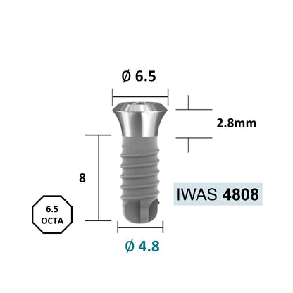 [Tissue Level Precision] Fixture Neck Diameter 6.5 Octa Compatible with Straumann, ITI Types