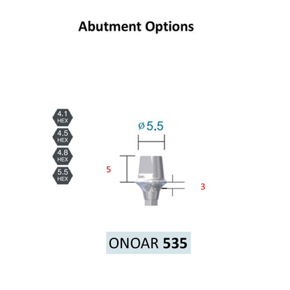 [Bone Level Tapered] BestDuo Abutment Diameter 3.5/4.0/4.8/5.5
