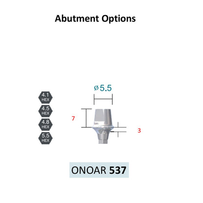 [Bone Level Tapered] BestDuo Abutment Diameter 3.5/4.0/4.8/5.5