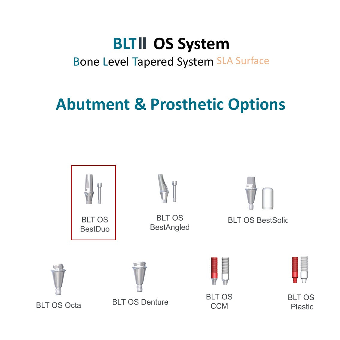 [Bone Level Tapered] BestDuo Abutment Diameter 3.5/4.0/4.8/5.5