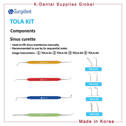 TOLA KIT Dental Lateral Approach Surgical Kit