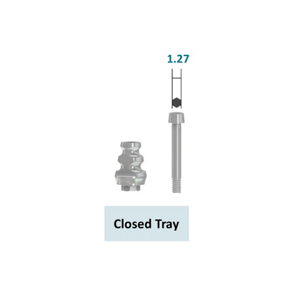 [Tissue Level Precision] Impression Coping Open/Closed Tray, Regular/Wide Size
