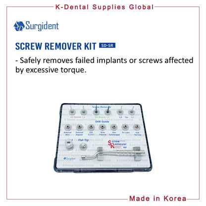 Surgident Dental Implant Surgical Screw Removal Kit