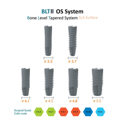 [Bone Level Tapered] Fixture Internal Hex 2.5mm(Regular) FDA/CE Made in Korea
