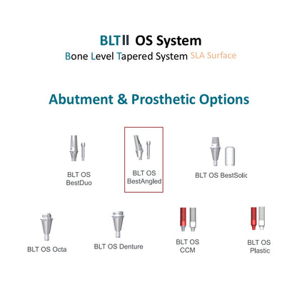 [Bone Level Tapered] BestAngled Abutment Mini/Regular Size, 15º/25º Angle