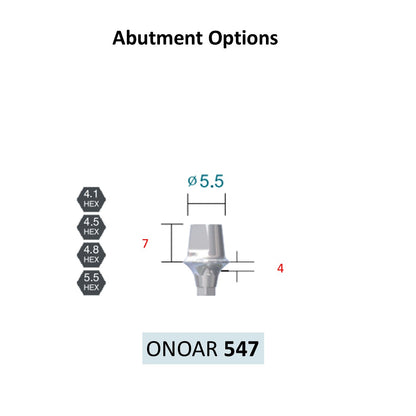 [Bone Level Tapered] BestDuo Abutment Diameter 3.5/4.0/4.8/5.5