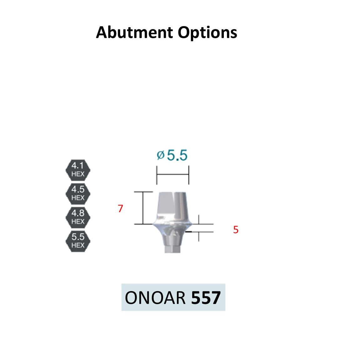 [Bone Level Tapered] BestDuo Abutment Diameter 3.5/4.0/4.8/5.5